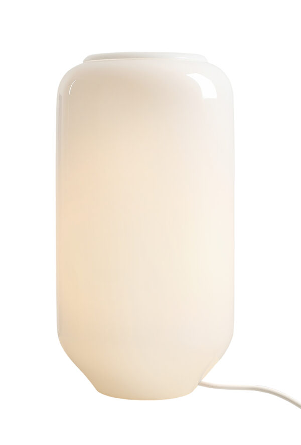 Lampa stołowa minimalistyczna Aldex FLASK M 8500B20_M biała / jasnokremowa 1×E27