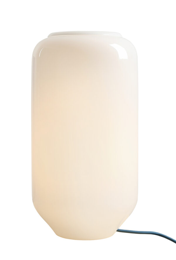 Lampa stołowa minimalistyczna Aldex FLASK M 8500B31_M biała / szafirowa 1×E27