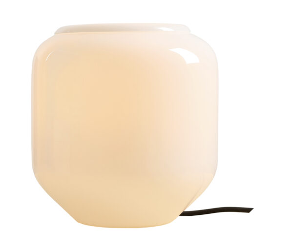 Lampa stołowa minimalistyczna Aldex FLASK S 8500B1_S biała / czarna 1×E14