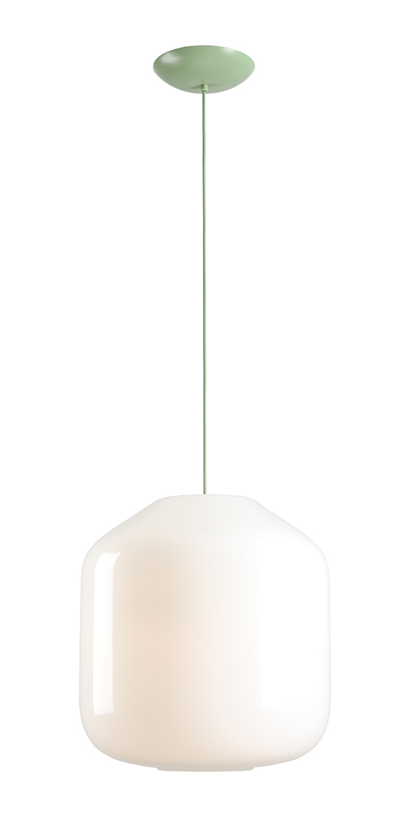 Lampa wisząca minimalistyczna Aldex FLASK XL 8500G32_XL biała / szałwiowa 3×E27