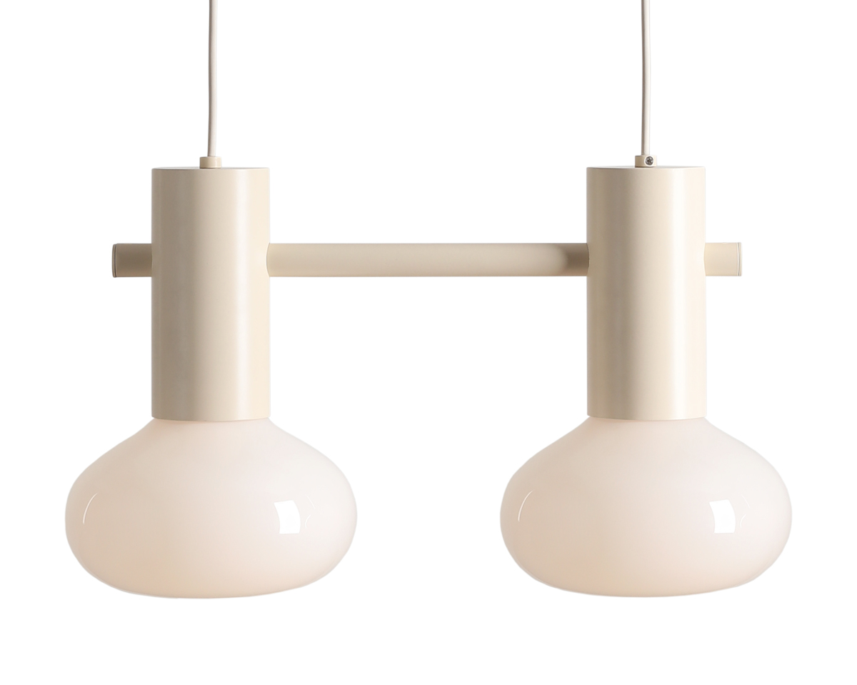 Lampa wisząca nowoczesna Aldex FLO 2 S 7000H9_S kremowa 2×E14