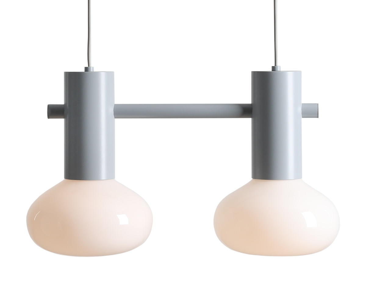 Lampa wisząca nowoczesna Aldex FLO 2 S 7000H22_S szara 2×E14