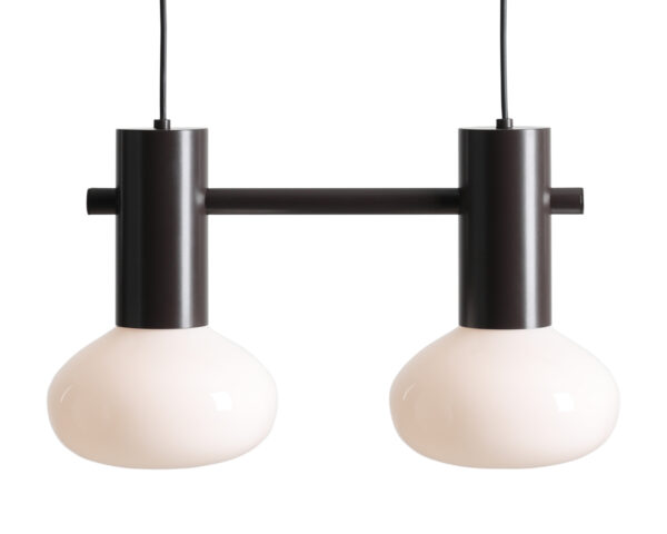 Lampa wisząca nowoczesna Aldex FLO 2 S 7000H28_S brązowa mokka 2×E14