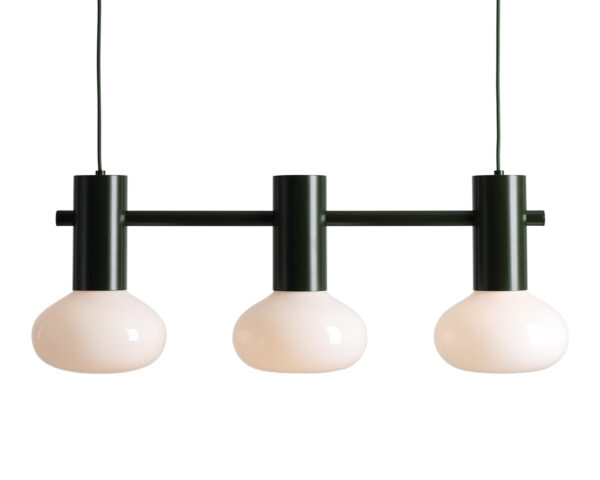 Lampa wisząca nowoczesna Aldex FLO 3 S 7000E26_S zielona 3×E14