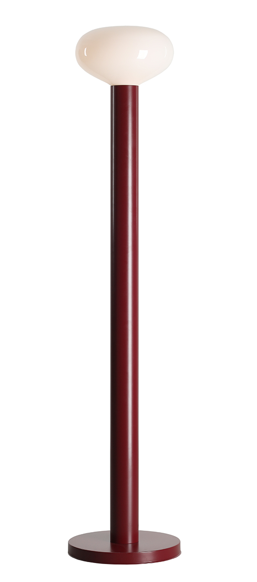 Lampa podłogowa nowoczesna Aldex FLO M 7000A27_M bordowa 1×E14