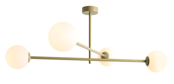 Plafon minimalistyczny Aldex PINNE 4 1080PL_L12 pistacjowy 4×E14