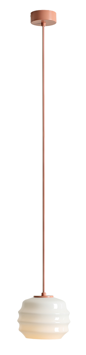 Lampa wisząca nowoczesna Aldex PUFF 1159G11 koralowa 1×E27