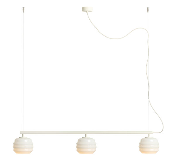 Lampa wisząca nowoczesna Aldex PUFF 3 1159E_20 jasnokremowa 3×E27