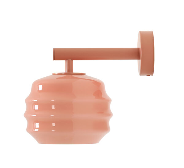 Kinkiet nowoczesny Aldex PUFF GLAZE 1160C11 koralowy 1×E27