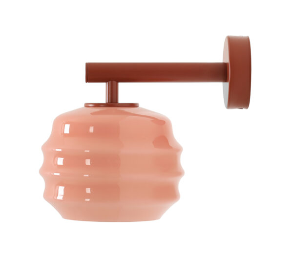 Kinkiet nowoczesny Aldex PUFF GLAZE 1160C24 ceglany 1×E27