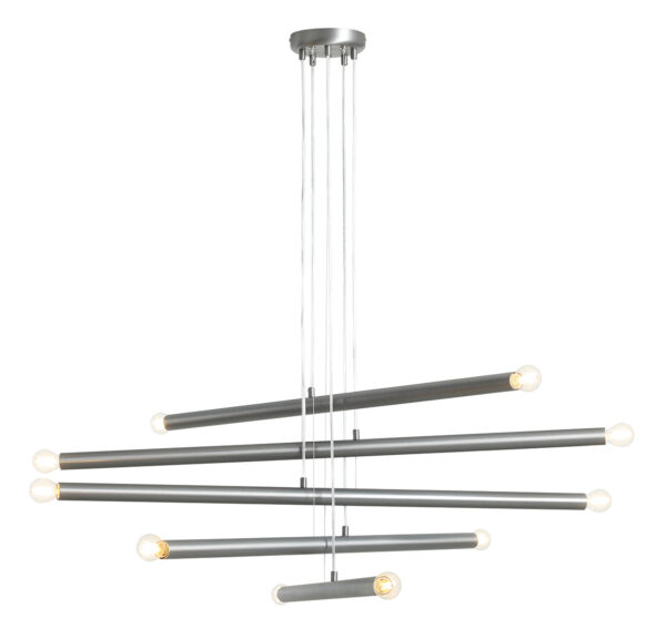 Lampa wisząca minimalistyczna Aldex TUBO 10 1072M5 stalowa 10×E14