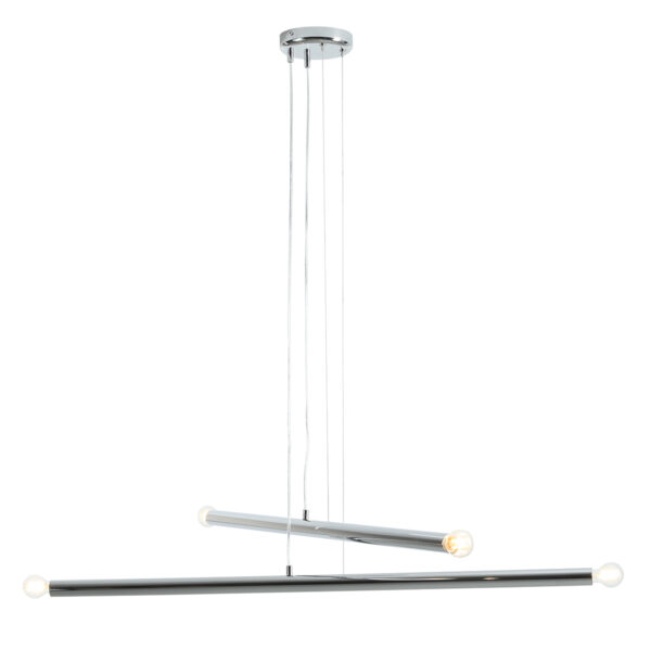 Lampa wisząca minimalistyczna Aldex TUBO 4 1072L4 chromowana 4×E14