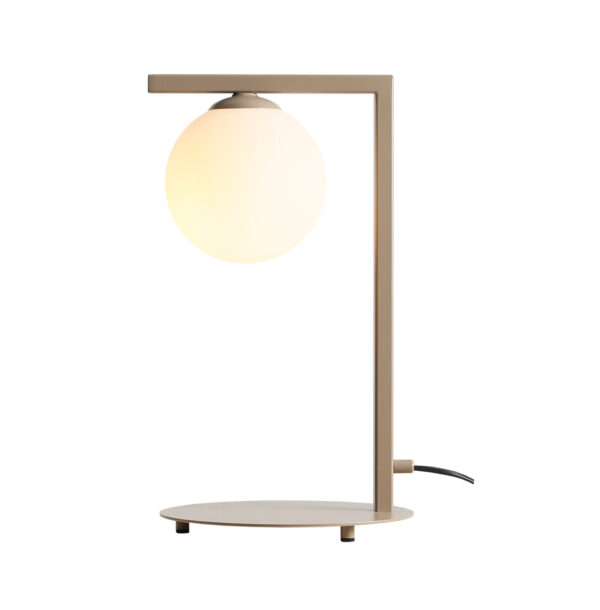 Lampa stołowa w stylu art déco Aldex ZAC 1038B17_1 beżowa 1×E14