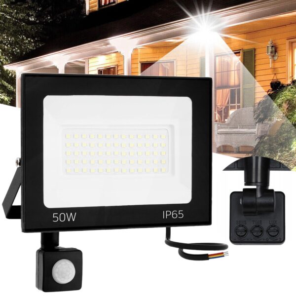 Halogen LED natynkowy z czujnikiem 50W RSL008-50NS — Neutralna 4500K