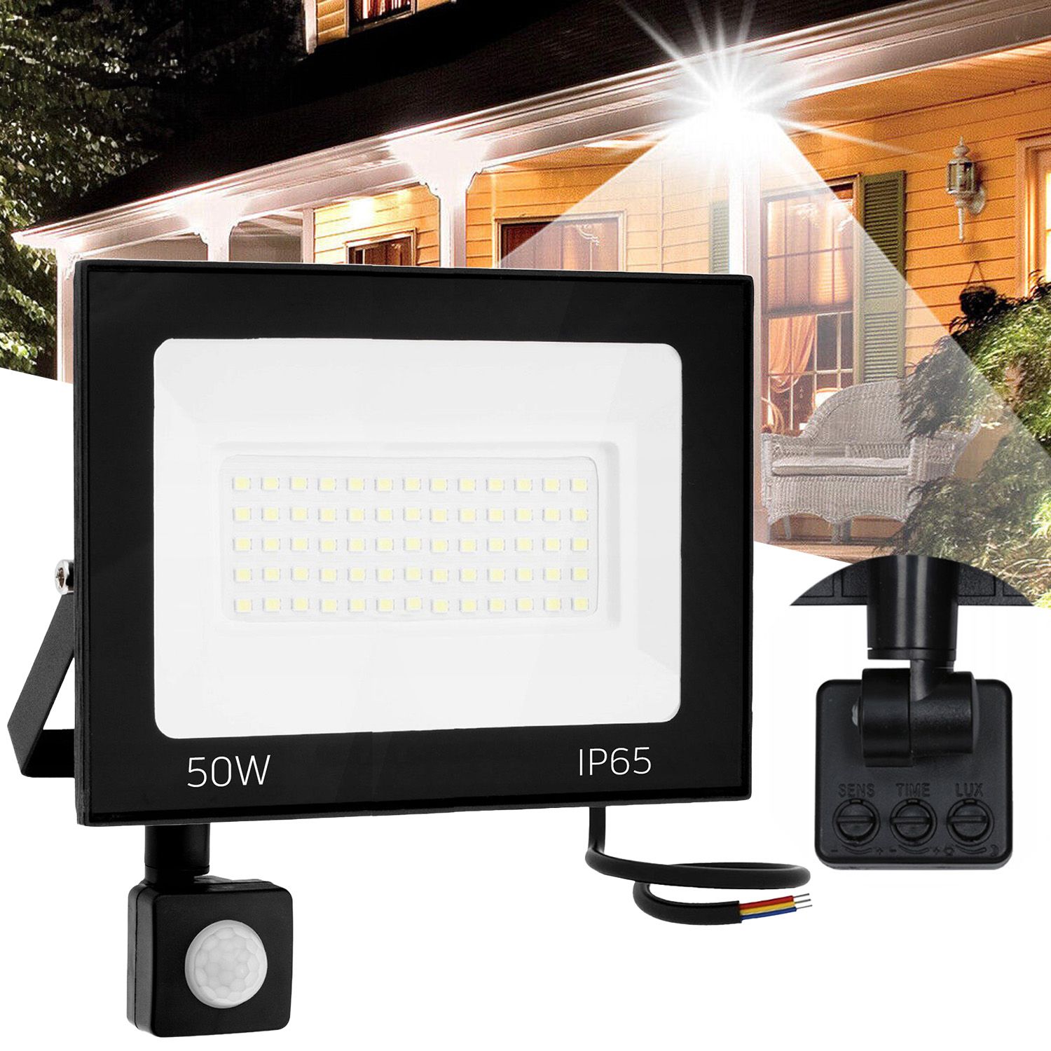 Halogen LED natynkowy z czujnikiem 50W RSL008-50NS — Neutralna 4500K