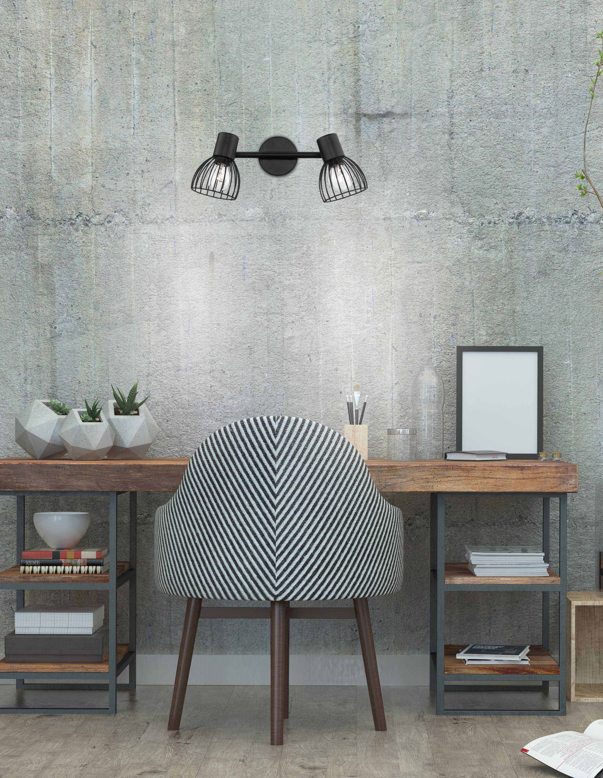 Kinkiet nowoczesny Luces Exclusivas MATURIN, czarny, 2 × E14, szer. 8 cm – LE42474 - obrazek 2