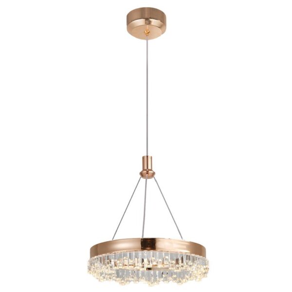 LAMPA WISZĄCA LED LHJ097-CP JASNE RÓŻOWE ZŁOTO