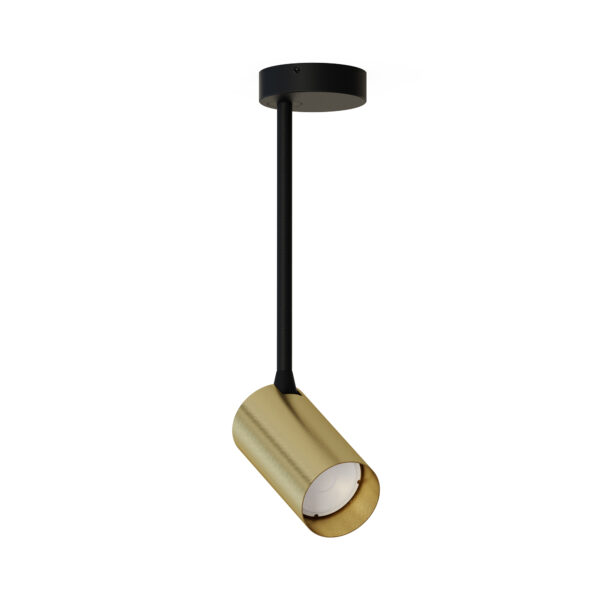 Reflektor sufitowy w stylu glamour MONO LONG S 7731, mosiądz / czarny, 1×GU10 – Nowodvorski Lighting