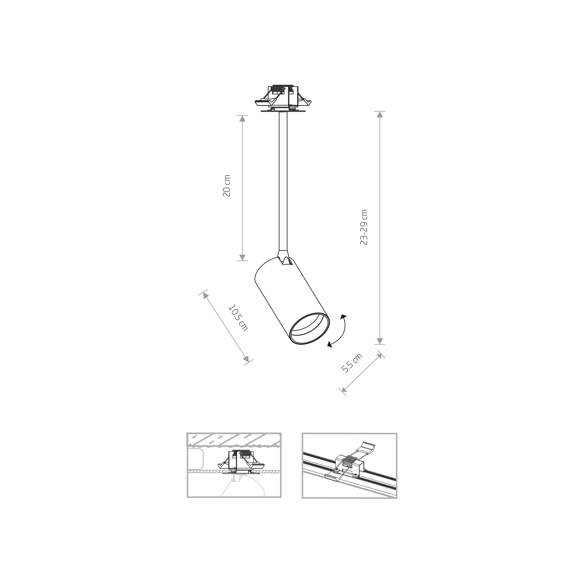 Reflektor sufitowy nowoczesny MONO SURFACE LONG S 7734, biały, 1×GU10 – Nowodvorski Lighting - obrazek 2