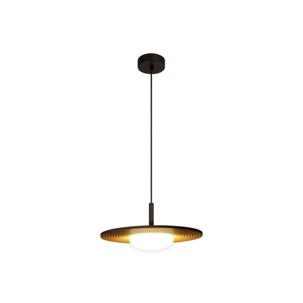 Lampa wisząca nowoczesna Lucide CARMINO — taupe, LED 8 W, Ø 38.7 cm — 77492/07/41