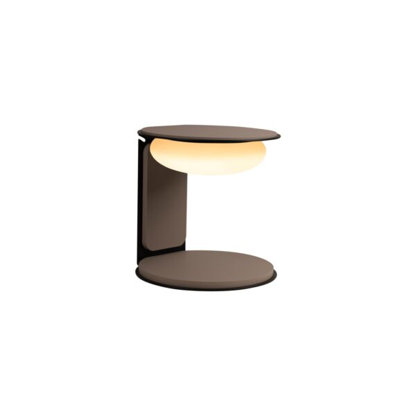 Lampa stołowa nowoczesna Lucide ALINDA — taupe, LED 9 W, Ø 20 cm — 77591/15/41