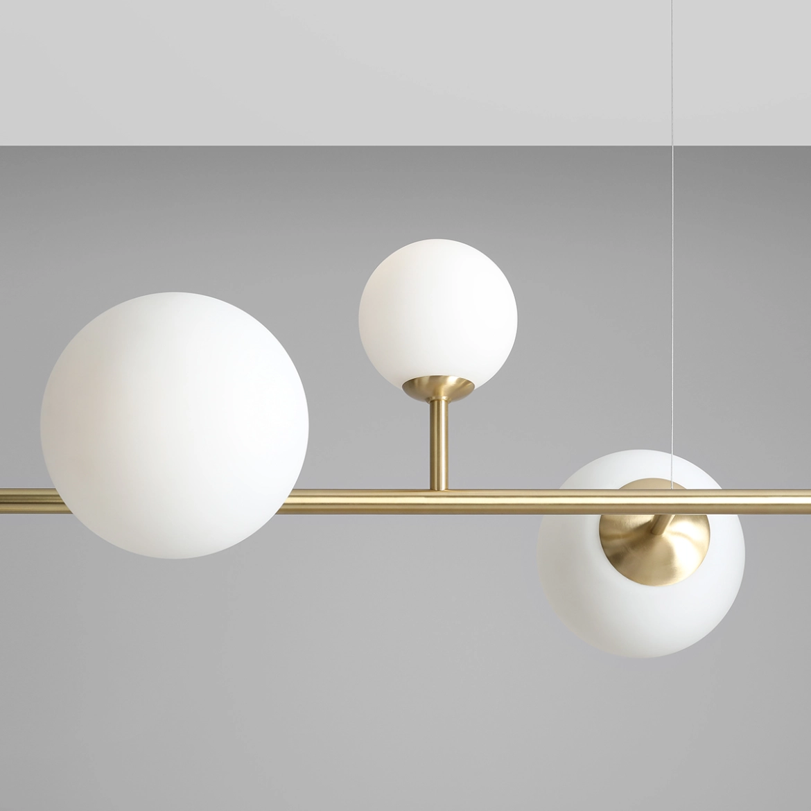 Lampa wisząca nowoczesna Aldex DIONE 6 1092K40 mosiężna 4×E14 + 2×E27 - obrazek 4