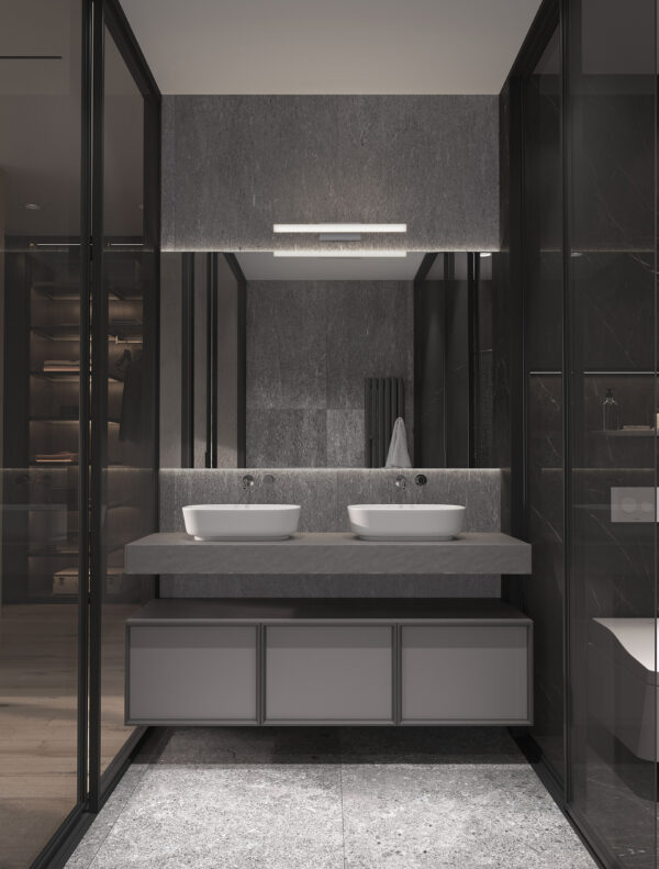 Kinkiet łazienkowy nowoczesny Luces Exclusivas OCOTLAN, biały, LED 12 W 3000 K, szer. 7,5 cm – LE42873