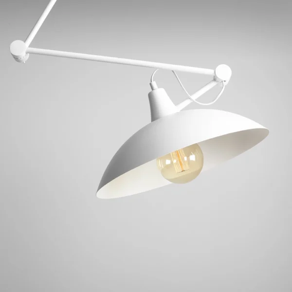 Plafon nowoczesny Aldex MELOS 808PL_G biały 1×E27
