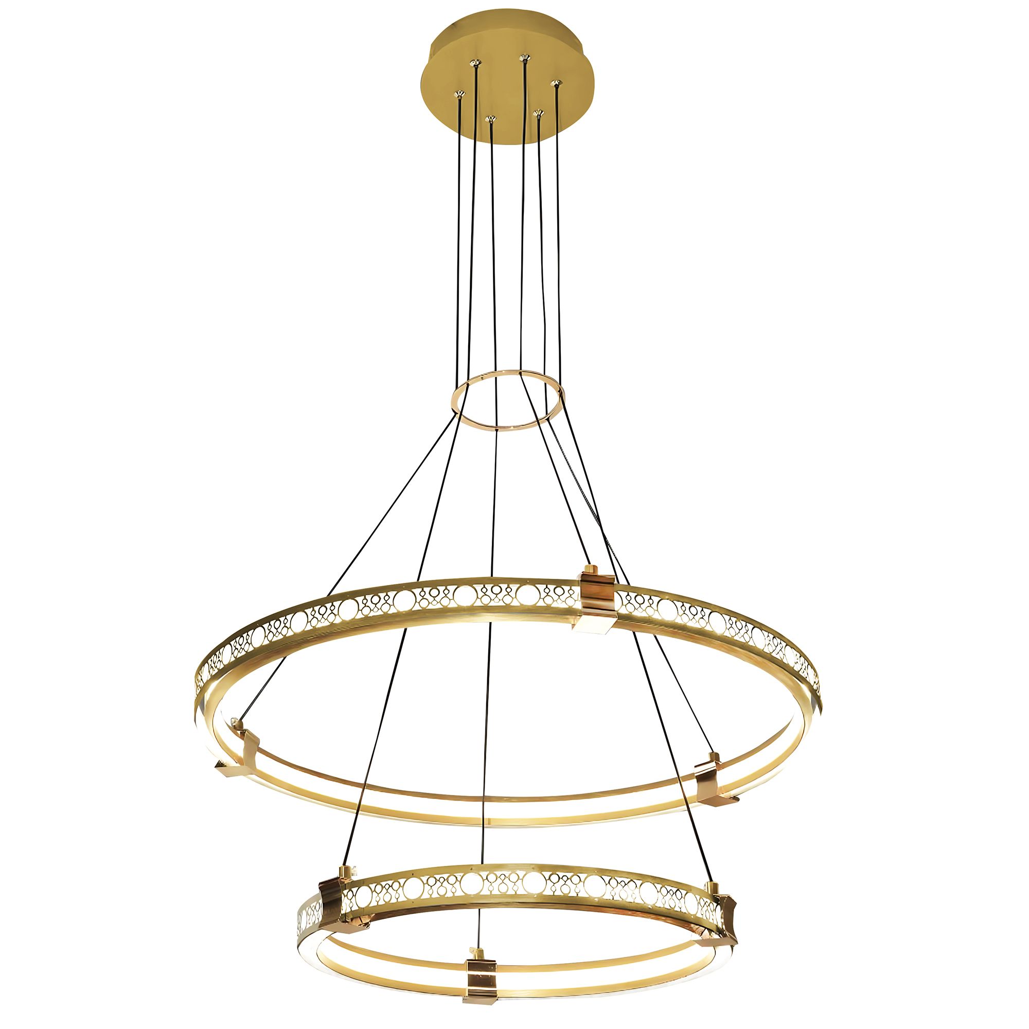 LAMPA WISZĄCA LED LHJ037-CP2 ZŁOTA