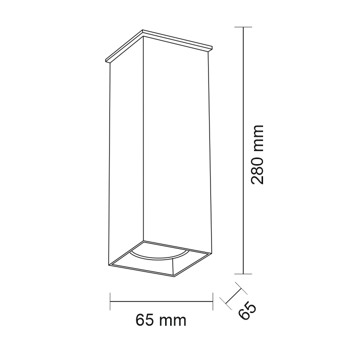 Lampa sufitowa nowoczesna Antigo TODA – biała, 1 × GU10 – 7002 - obrazek 2