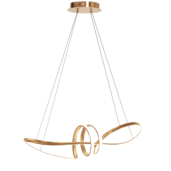LAMPA WISZĄCA LED LHJ036-CP ZŁOTA