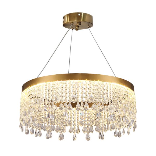 LAMPA SUFITOWA WISZĄCA LED APP1731-1CP Złota 60cm