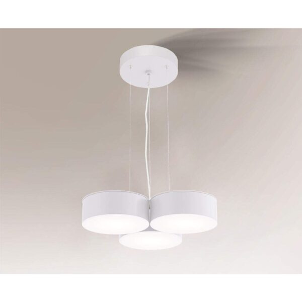 Lampa wisząca nowoczesna Antigo ZAMA – biała, 3 × GX53 – 7537