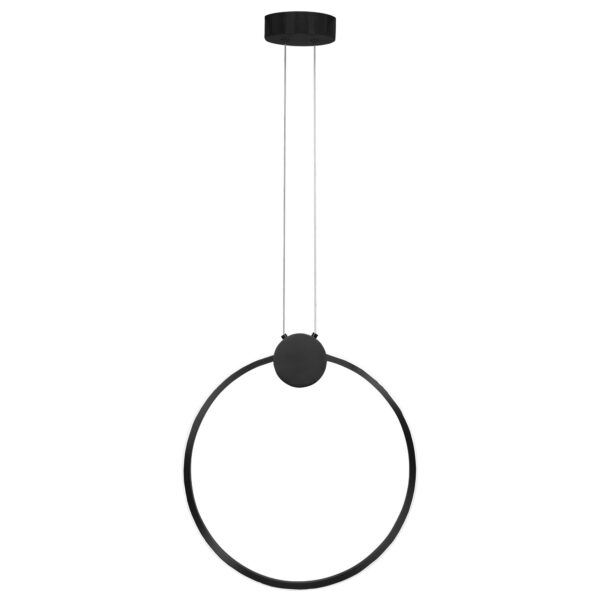 LAMPA SUFITOWA WISZĄCA LED APP1395-CP BLACK 40cm