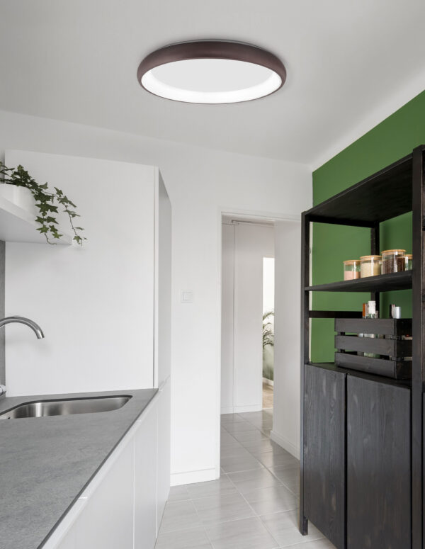 Plafon nowoczesny Luces Exclusivas TOLU, brązowy, LED 50 W 3000 K, Ø 60 cm – LE41504
