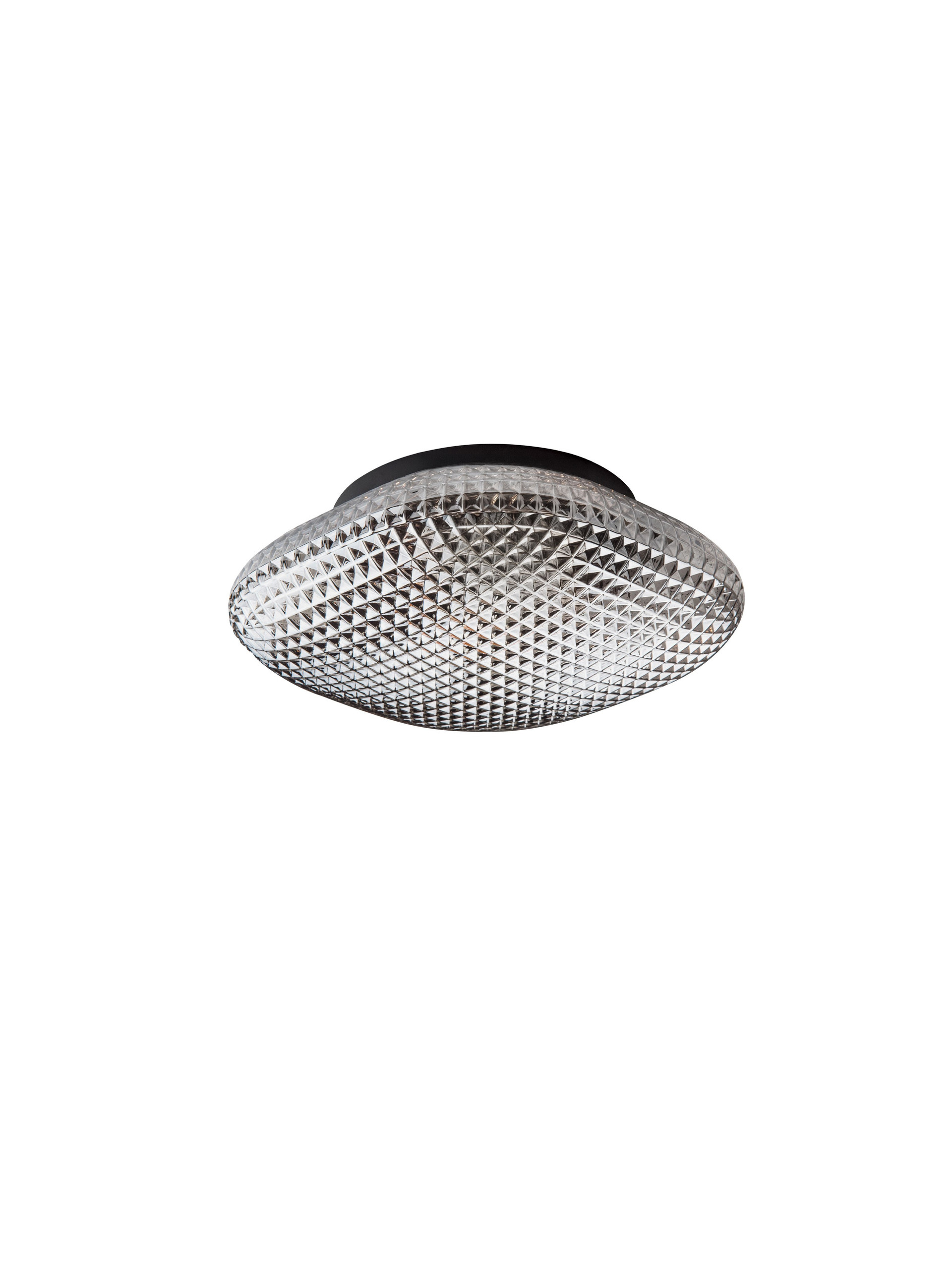 Plafon łazienkowy nowoczesny Luces Exclusivas LINARES, czarno-dymiony, 1 × E27, Ø 25 cm – LE42440 - obrazek 2