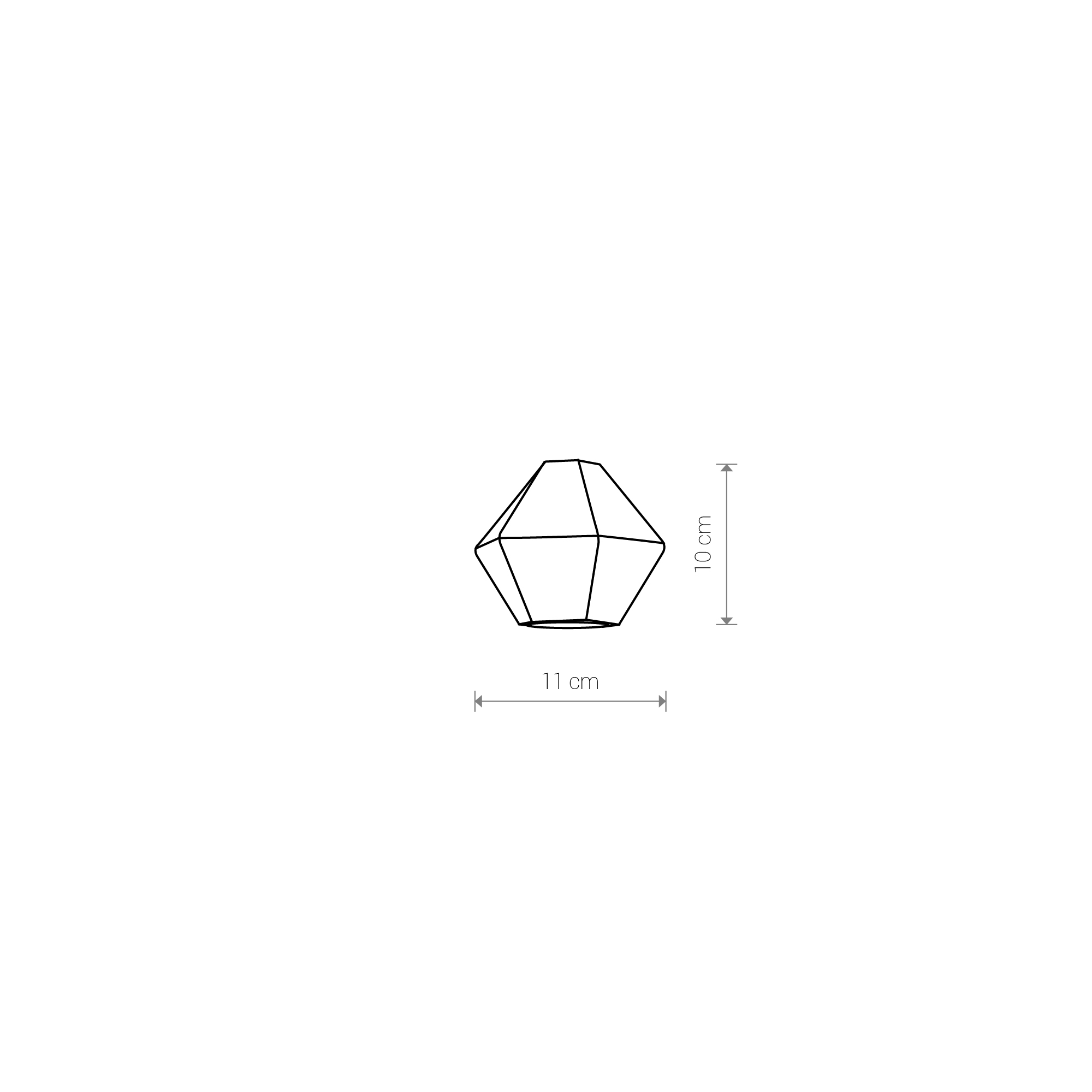 Klosz nowoczesny CAMELEON GEOMETRIC C 8465, szary – Nowodvorski Lighting - obrazek 2