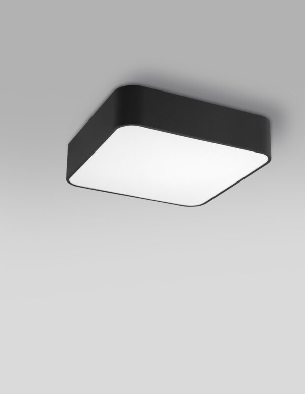 Plafon nowoczesny Luces Exclusivas HUELVA, czarny, 4 × E27, szer. 46 cm – LE42050