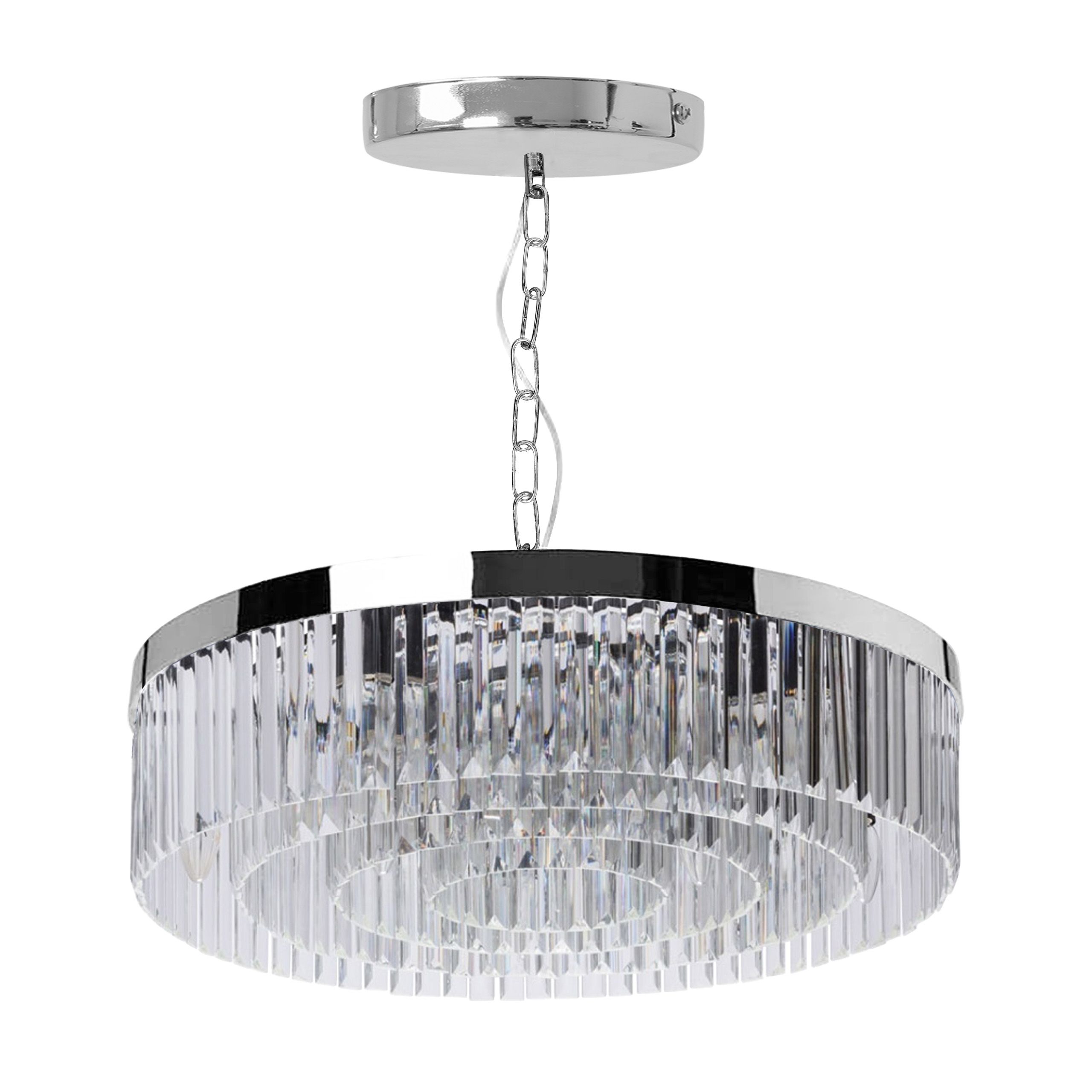 Lampa kryształowa wisząca APP1532-8CP Chrom