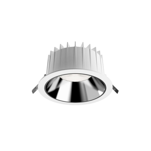 Oprawa sufitowa wpuszczana CL KEA LED 8767, biała / chrom, 40 W 4000 K – Nowodvorski Lighting