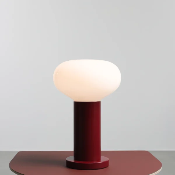 Lampa stołowa nowoczesna Aldex FLO S 7000B27_S bordowa 1×E14
