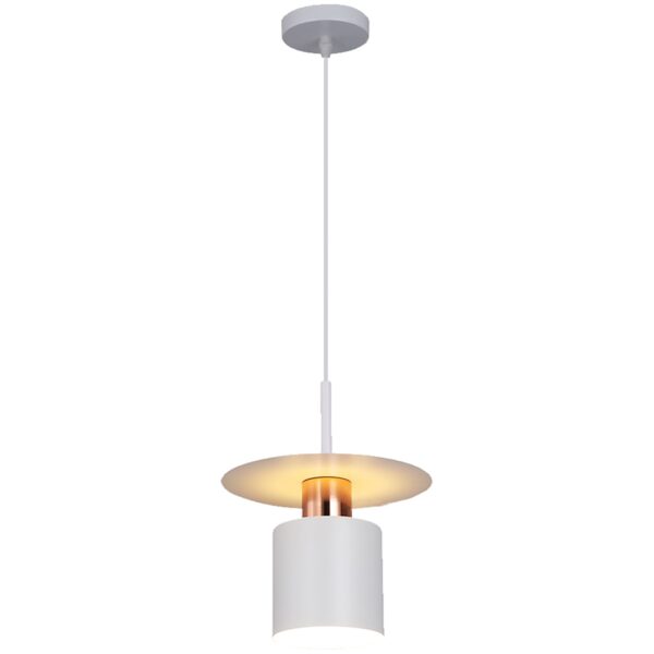 Lampa Wisząca APP1146-1CP Biało Różowe Złoto