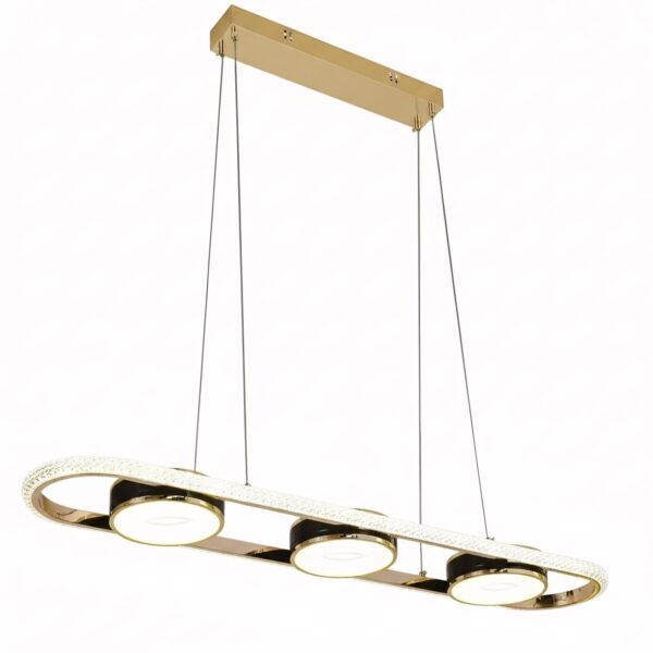 LAMPA SUFITOWA WISZĄCA LED G135-CP Złota