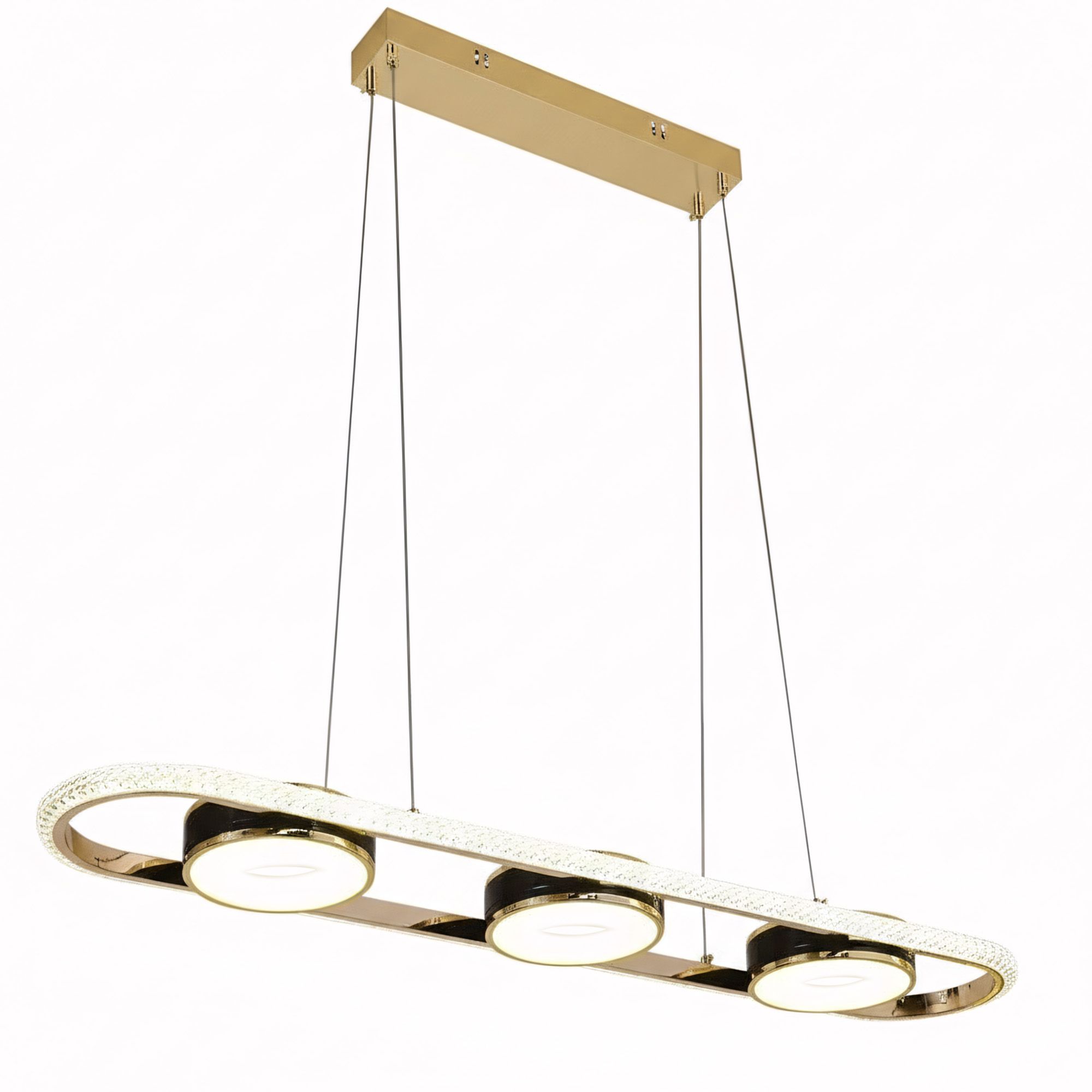 LAMPA SUFITOWA WISZĄCA LED G135-CP Złota