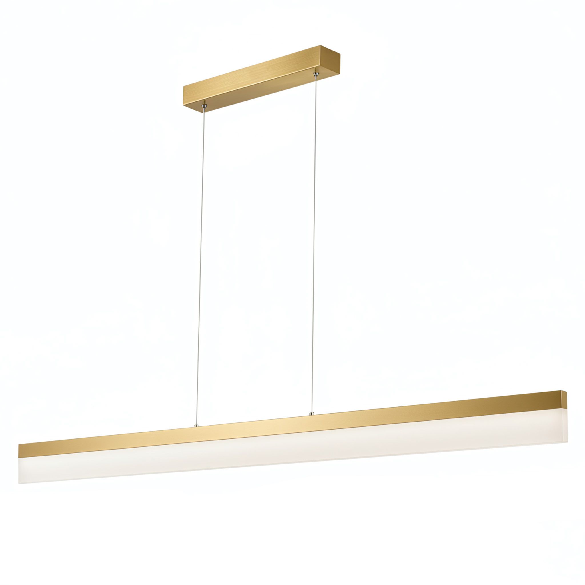 Lampa wisząca LED APP1694-CP 120 cm Złota Szczotkowana