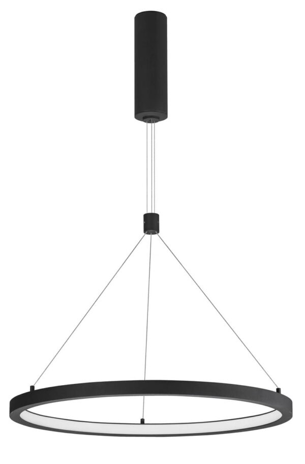 Lampa wisząca nowoczesna Luces Exclusivas IRUN, czarna, LED 35 W 3000 K, szer. 60 cm – LE41411