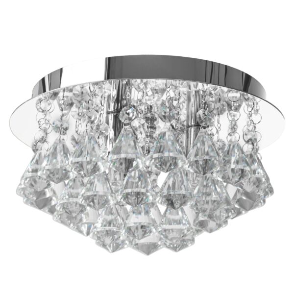 LAMPA KRYSZTAŁOWA PLAFON APP1039-3C CHROM