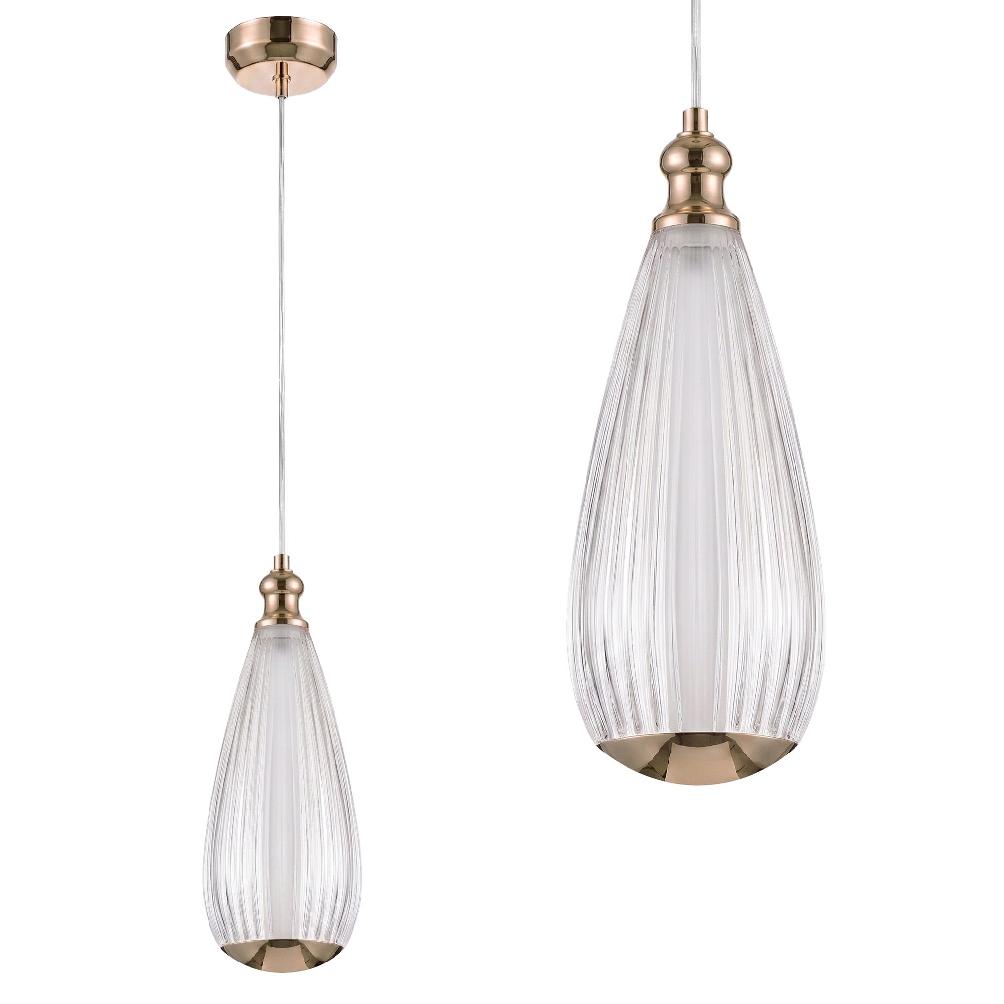Lampa sufitowa wisząca LHJ120-CP jasne różowe złoto