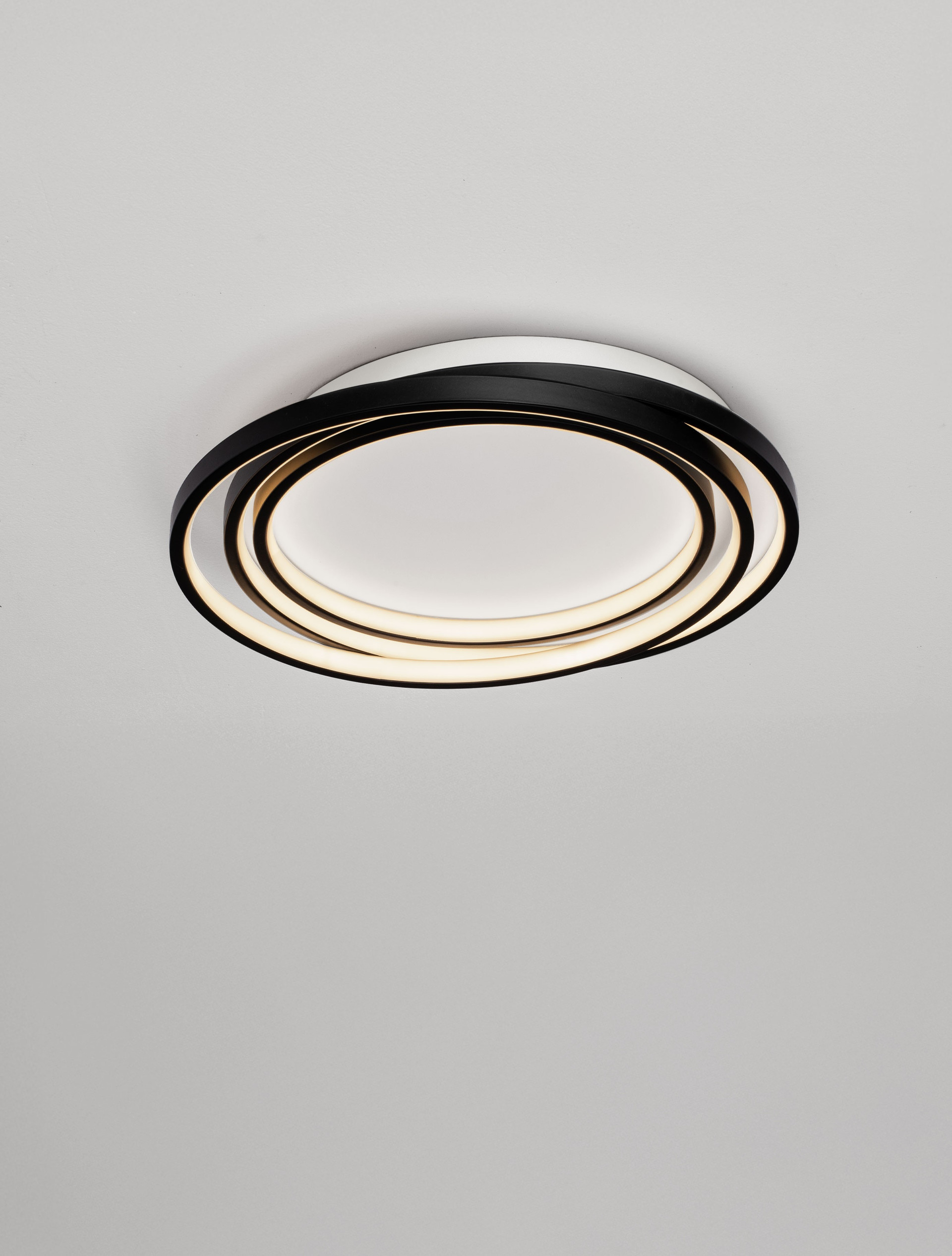 Lampa sufitowa / kinkiet minimalistyczna Luces Exclusivas TELVIRA, czarna, LED 27 W 3000 K, Ø 44 cm – LE45501 - obrazek 4