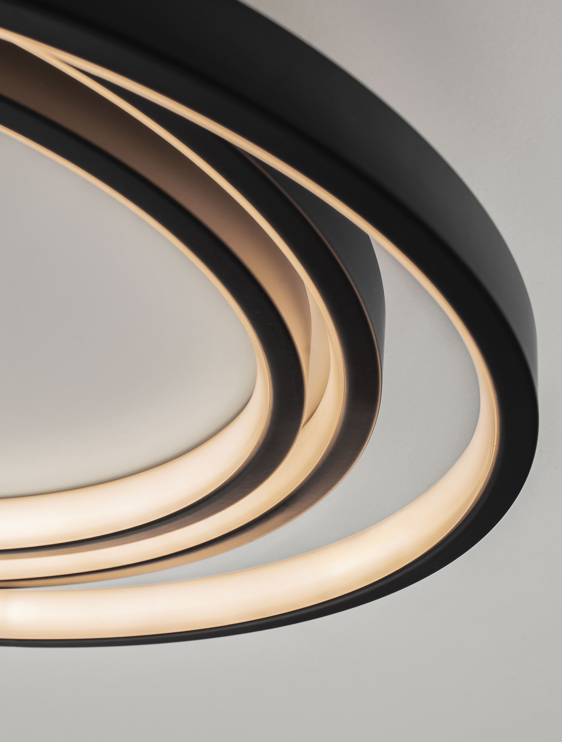 Lampa sufitowa / kinkiet minimalistyczna Luces Exclusivas TELVIRA, czarna, LED 27 W 3000 K, Ø 44 cm – LE45501 - obrazek 5